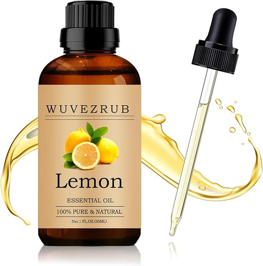 Lemon Essential Oil 30ML - 100% Pure and Natural Oils for Aromatherapy Diffuser - 1 Fl Oz/Lemon