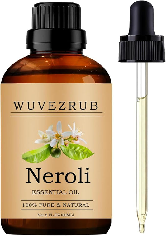 Neroli Essential Oils 60ML, Pure Neroli Essential Oil for Aromatherapy Diffuser - 2 Fl Oz