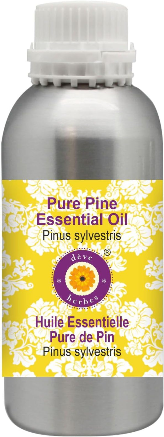 Deve Herbes Pure Pine Essential Oil (Pinus sylvestris) Steam Distilled 1250ml (42 oz)