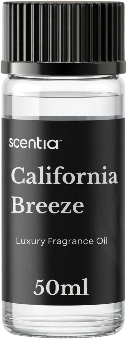 Scentia California Breeze Hotel Scent Diffuser Oil – Luxury Fragrance Inspired by Delano Beach Club – 50 mL – Orange, Green Tea & Jasmine Essential Oil Blend for Home, Office & Aromatherapy Diffusers