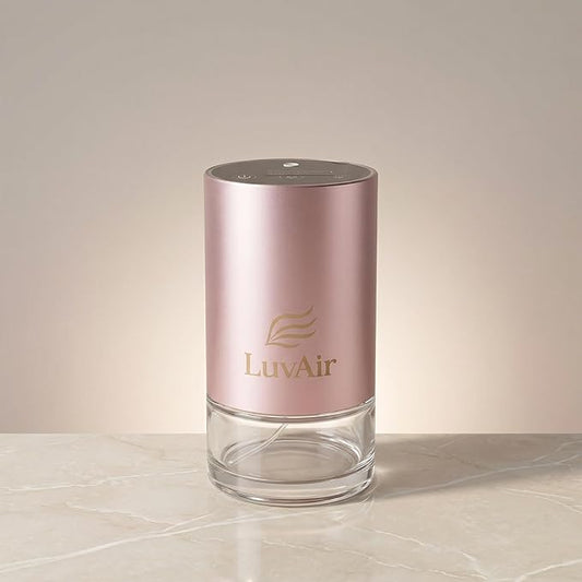 LuvAir Waterless Home Diffuser – Rechargeable Cordless Aromatherapy Machine for Large Rooms, Adjustable Mist, Essential Oil Diffuser for Home & Office (Pink)