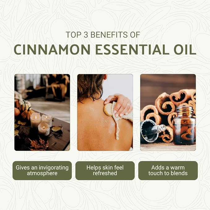 Cinnamon Essential Oil - Direct from Sri Lankan Essential Oils - 100% Pure - Natural Aceite de Canela for Aromatherapy & Wellness - Premium Grade (22lbs)