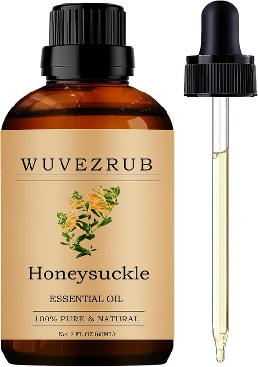 Honeysuckle Essential Oils, 60ML Pure and Natural Essential Oil for Aromatherapy Diffuser - Honeysuckle /2 Fl Oz
