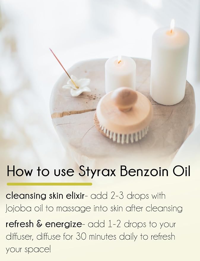 16 fl oz - Styrax Benzoin Oil (100% Pure & Uncut), Aluminum Bottle - GreenHealth