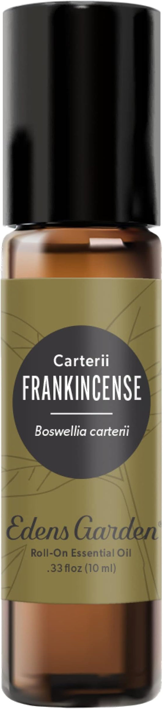 Edens Garden Frankincense Carterii Essential Oil Roll-On- 100% Pure Premium Grade, Natural, Therapeutic, Aromatherapy, Kid & Skin Safe, The Best for Body, Comfort Pre-Diluted 10 ml (.33 fl oz)