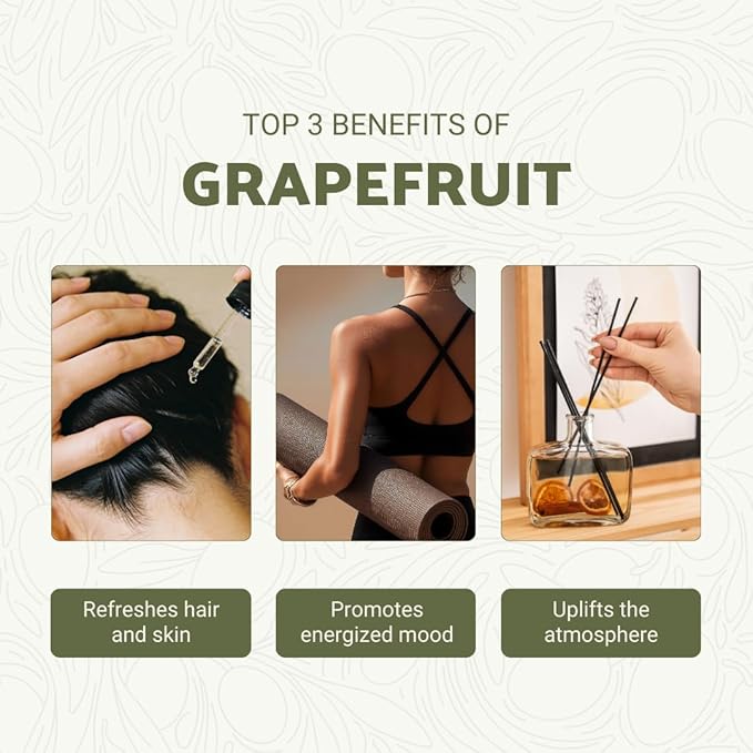 Grapefruit Essential Oil - Direct from Citrusmade in Sicily - Natural Aceite de Pomelo for Skin and Energy - Aromatherapy | 100% Pure Therapeutic Grade (15ml)