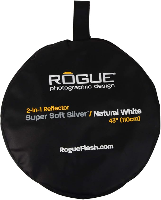 Rogue 2-in-1 Collapsible Reflector - Super Soft Silver / Natural White 43”