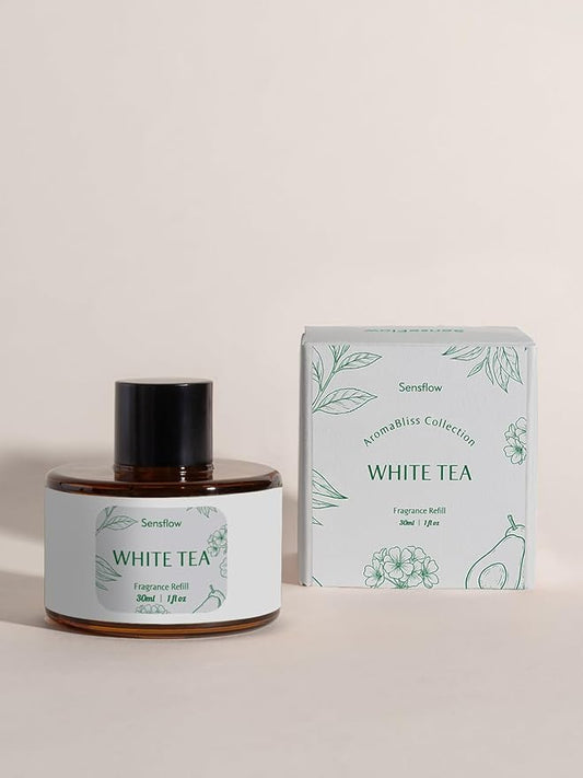 Essential Oil Refill 1.02oz/30ml for SF101/SF101S Waterless Aromatherapy Diffuser, Covers 1000 Sq Ft, 120-Day Natural Scent 1 Pack,White Tea