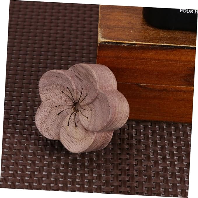 Essential Oil Wood Diffuser Plum Blossom Aromatherapy Diffuser Wood for Home Office Bedroom Sleep with Natural Black Walnut