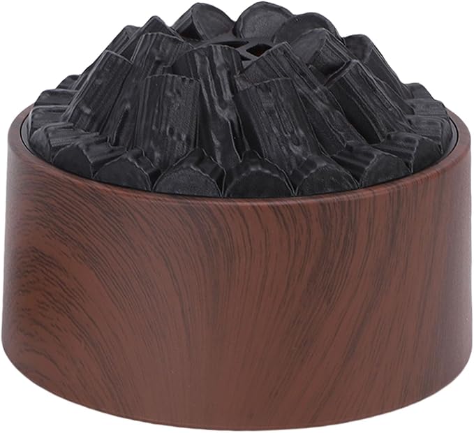 Zerodis Diffusers for Essential Oils Diffusers Powered Mini Humidifier with Mystical/Fantasy Effect Dual Mist Modes and Super Quiet Operation Under 35dB for Home Bedroom Office (Dark Wood Grain)
