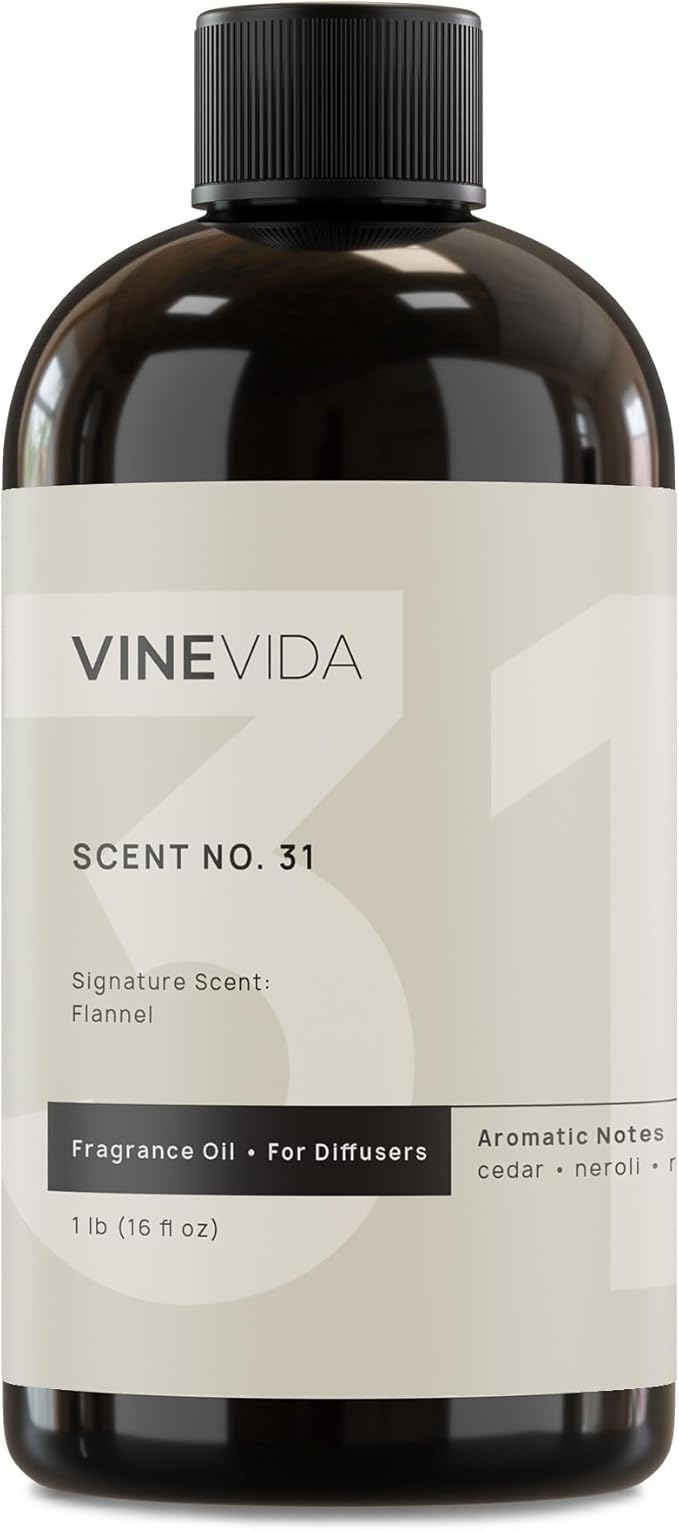 VINEVIDA [16 Fl Oz] Flannel Fragrance Oil for Cold Air Diffusers, Essential Oils for Diffuser Oil Refill & Air Freshener Room Spray
