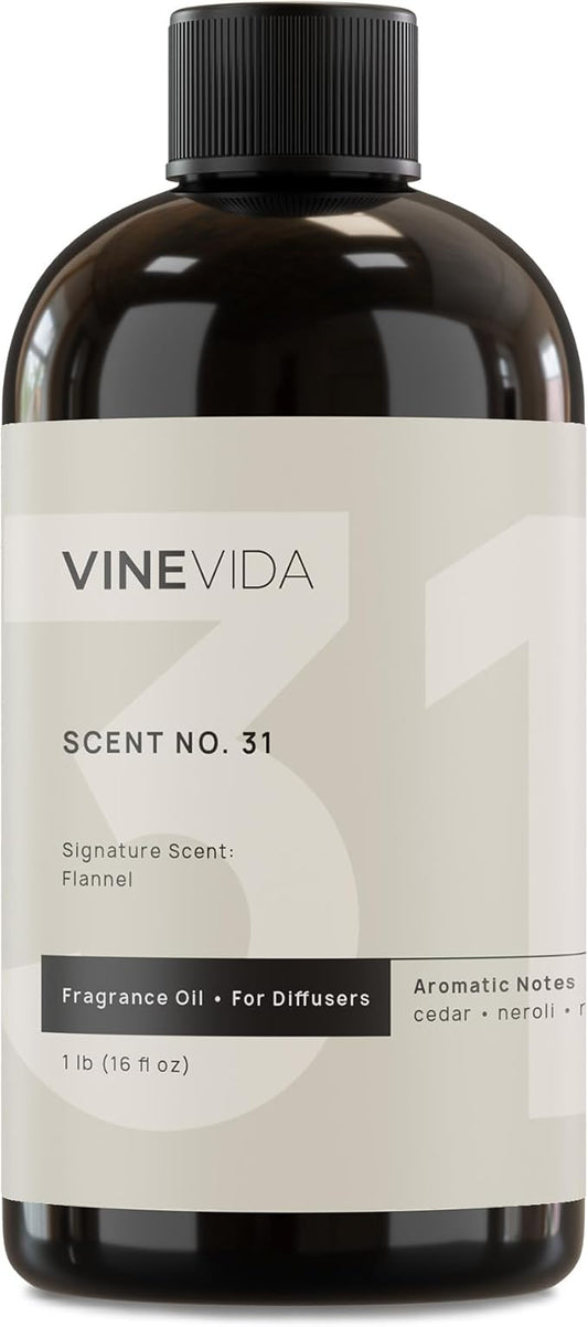 VINEVIDA [16 Fl Oz] Flannel Fragrance Oil for Cold Air Diffusers, Essential Oils for Diffuser Oil Refill & Air Freshener Room Spray
