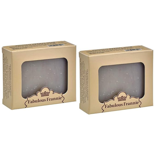 Fabulous Frannie Anxious Herbal Essential Oil Soap Gift Set Each Made with Pure Essential Oils Lavender, Bitter Orange, Bergamot and Clary Sage 4 Ounce (Pack of 2)