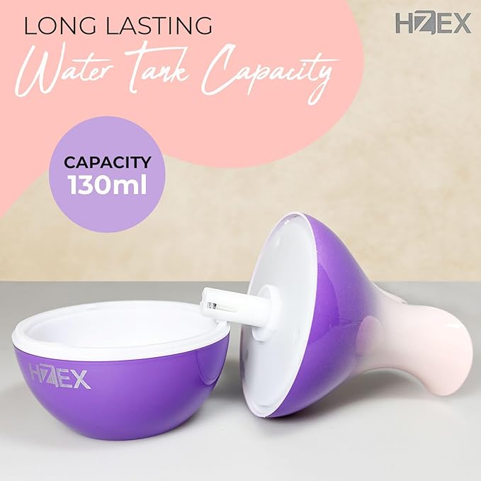 HZEX Spiral Essential Oil Diffuser with 7 Color Changing Lights and 5V USB Cable for Home Office, 130ml Mist Humidifier Silent Aroma Diffusers, Variant Colors (Orchid)