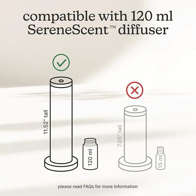 Homedics SereneScent Waterless Diffuser Oil Refill — Enchantment (120ml). Clean, Warm & Sensual Home Fragrance. Compatible with SereneScent Diffusers. Easy Twist Plug & Play