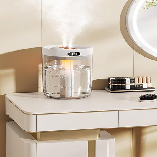 Humidifiers for Bedroom, Top Fill 1.5L Supersized Cool Mist Humidifier with Oil Diffuser and Nightlight, Quiet Ultrasonic Humidifiers for Home, Large Room, Baby Nursery and Plants (humidifier)