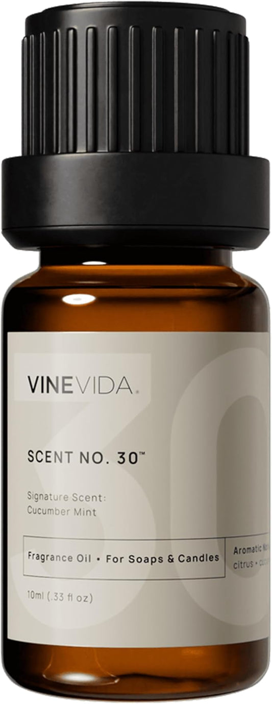 VINEVIDA [0.33oz] Cucumber Mint Fragrance Oil for Candle Making and Soap Making - Premium Candle Scents for Soy Candles