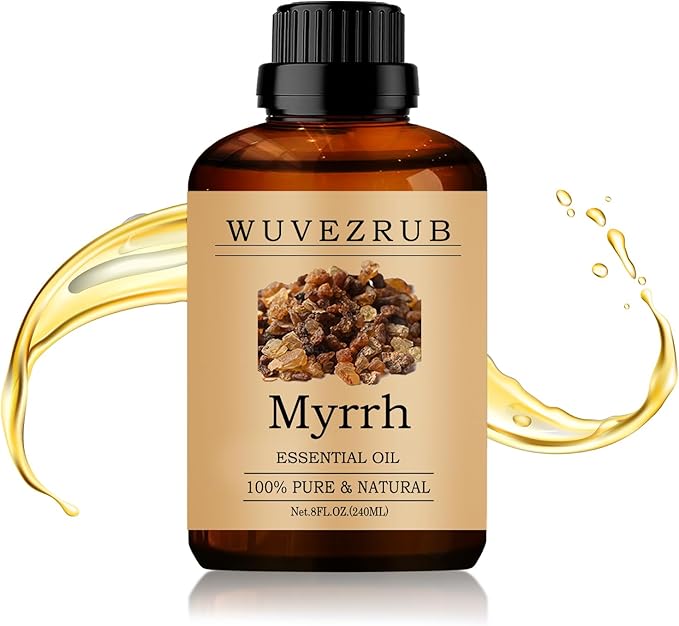Myrrh Essential Oil 240ML - 100% Pure and Natural Oils for Aromatherapy Diffuser - 8 Fl Oz/Myrrh