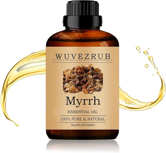 Myrrh Essential Oil 240ML - 100% Pure and Natural Oils for Aromatherapy Diffuser - 8 Fl Oz/Myrrh