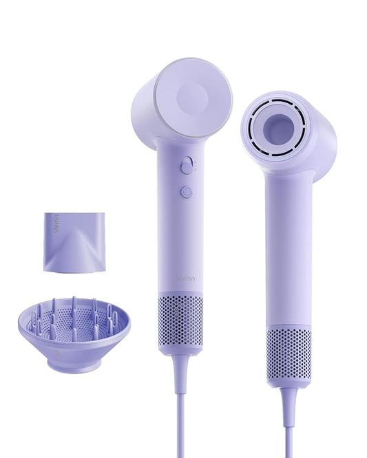 Laifen Hair Dryer SE 2, 200 Million Negative Ionic Blow Dryer with Child Mode and 108,000 RPM Brushless Motor, Fast Drying High-Speed Low Noise Hairdryer with Magnetic Attachments, HD130