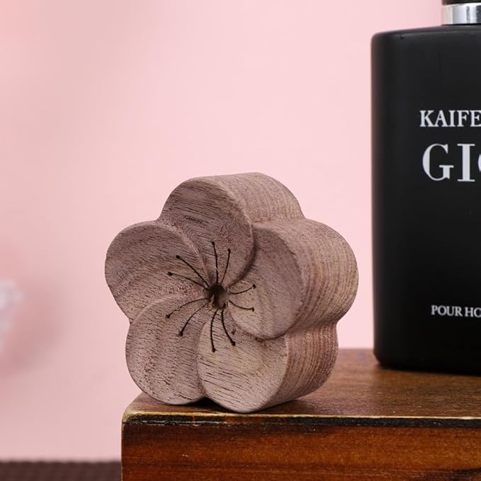 Healeved Aromatherapy Wood Diffuser Essential Oil Diffuser Plum Blossom Scented Wood Aromatherapy for Home Office Bedroom Sleep