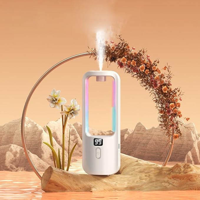 Rechargeable Aromatherapy Diffuser with Humidifier, 50ML Capacity, Silent Motor and 5 Mist Modes, Designed for Home, Bathroom, and Travel Environments (A)