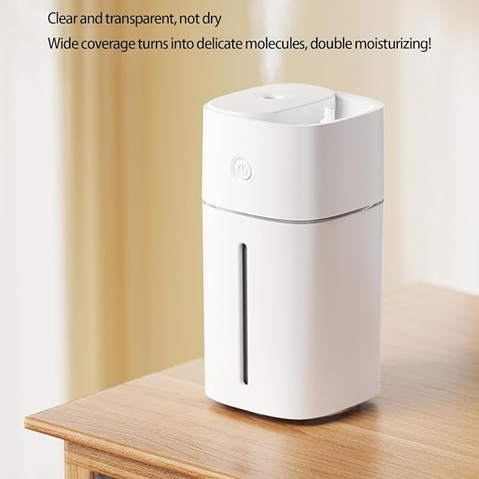 Portable Cordless Car Humidifier with Led Light and Usb C Rechargeable Design for Home Travel Use Portable Diffuser Rechargeable