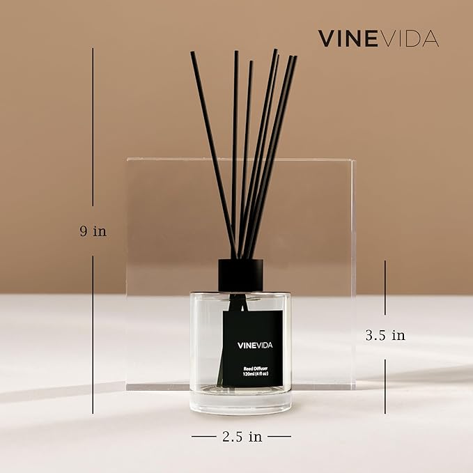 VINEVIDA Prime Reed Diffuser for Home & Bathroom | Long-Lasting Scent Sticks Set | Oil Stick Diffuser | Bathroom Scent - Room Fragrance No. 2000 - Inspired by: Fierce