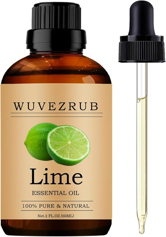 Lime Essential Oil -, Pure and Natural, 60ML / 2 Fl Oz for Aromatherapy Diffuser