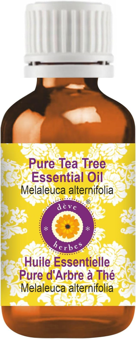 Deve Herbes Pure Tea Tree Essential Oil (Melaleuca alternifolia) Steam Distilled 5ml (0.16 oz)