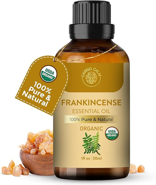 Frankincense Essential Oil | USDA Certified Organic Frankincense Oil | for Skin and Hair | Ideal for Men and Women Both | 30ML