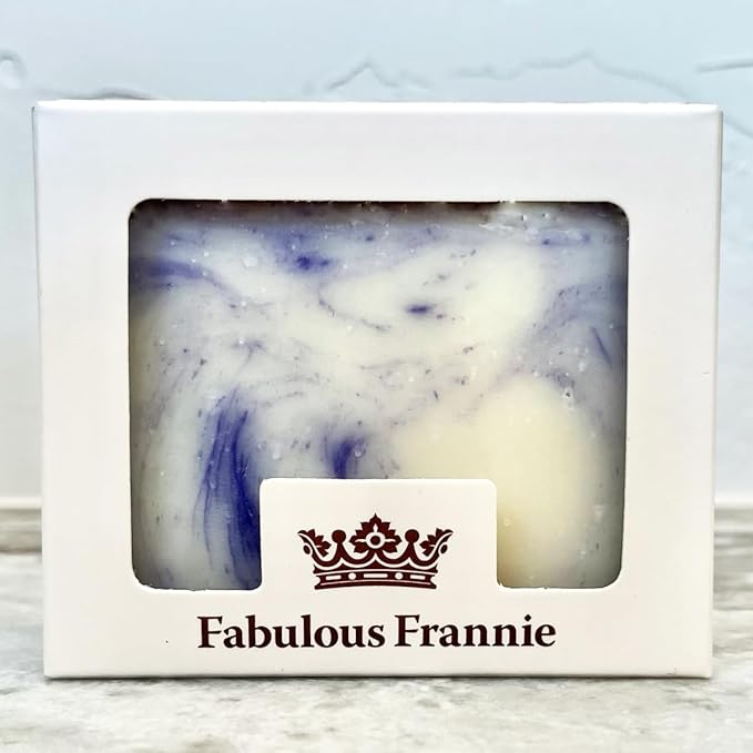 Fabulous Frannie Anxious Herbal Essential Oil Soap Gift Set Each Made with Pure Essential Oils Lavender, Bitter Orange, Bergamot and Clary Sage 4 Ounce (Pack of 2)