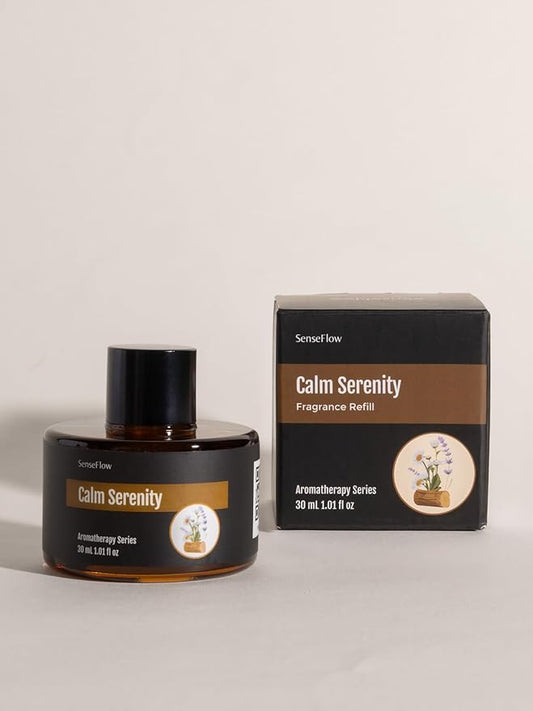 Essential Oil Refill 1.02oz/30ml - Free SF101 Waterless Aromatherapy Diffuser, Covers 1000 Sq Ft, 120-Day Natural Scent,Calm Serenity