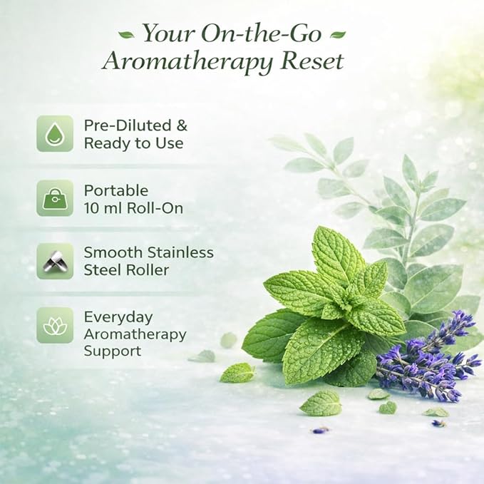 GreenHealth- Pre-Diluted Essential Oil Roll-On - Headache Magic 10 ml Roll On - Ready-to-Use