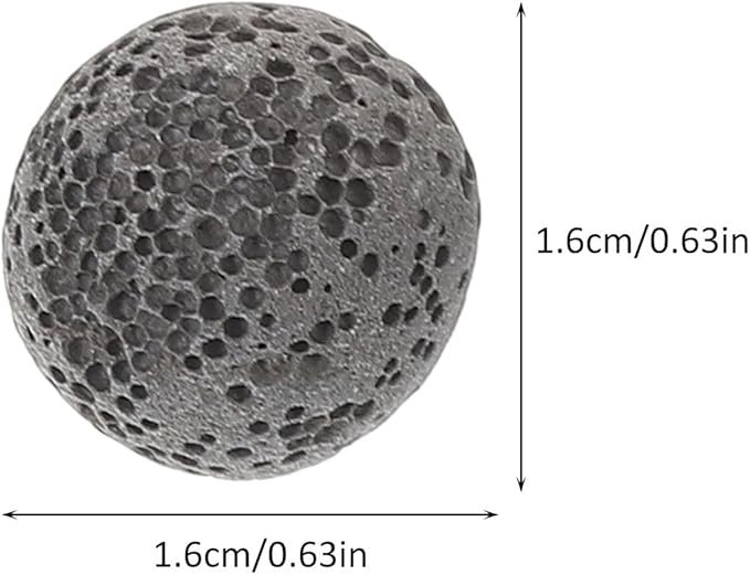 Natural Volcanic Aromatherapy Stone Diffuser 16mm Lava Rocks 20pcs Fragrance Expanding Essential Oil Diffuser Stones for Home Relaxation and Wellness