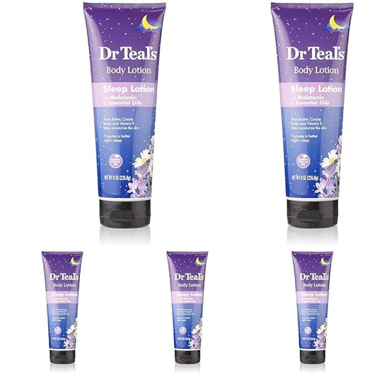 Teal's Adults Body Lotion Melatonin & Essential Oils Night Sleep, 8 oz (Pack of 5)