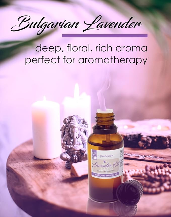 Lavender (Bulgarian) Essential Oil - 128 fl oz (1 Gallon) Plastic Bottle w/Cap - 100% Pure Essential Oil by GreenHealth