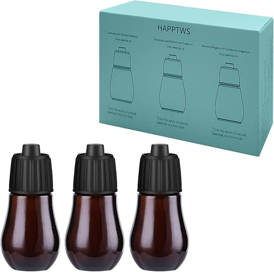 HAPPTWS 3-Pack Essential Oil Kit - Diffuser Oil Use to HAPPTWS Waterless Diffuser