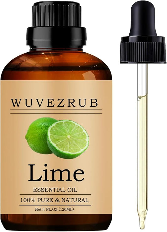 Lime Essential Oil, 120ML Pure and Natural for Aromatherapy Diffuser - 4 Fl Oz