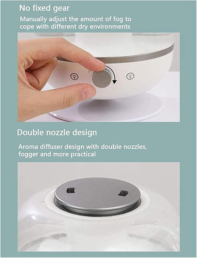 500ml Aroma Essential Oil Diffuser Large - Diffuser for Essential Oils Large Room Large Aromatherapy Diffuser Large Room Diffuser Humidifier Unique Diffusers for Essential Oils(White)