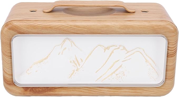 Essential Oil Diffuser, 600ml USB Cool Mist Humidifier with Light, Dual Spray, Aromatherapy Diffuser, Ideal for Bedroom Hotel Spa Yoga Room (Dark Wood Grain)