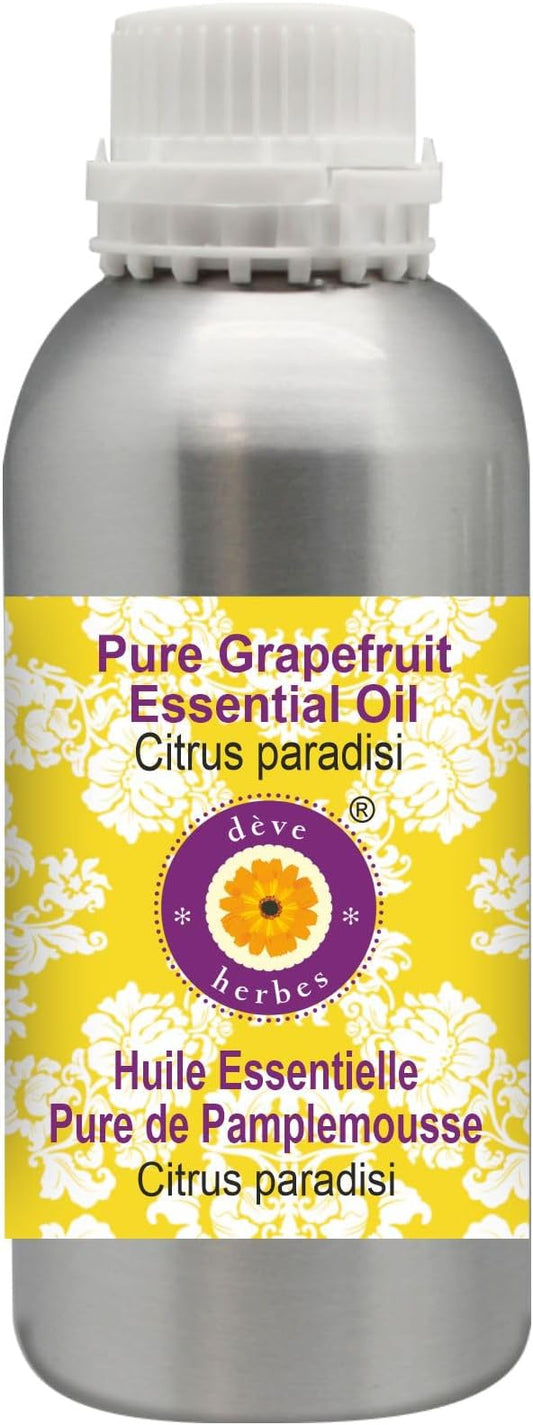 Deve Herbes Pure Grapefruit Essential Oil (Citrus paradisi) Steam Distilled 1250ml (42 oz)