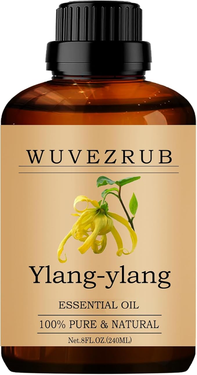 Ylang-Ylang Essential Oils 240ML, Pure Ylang-Ylang Essential Oil for Aromatherapy Diffuser - 8 Fl Oz