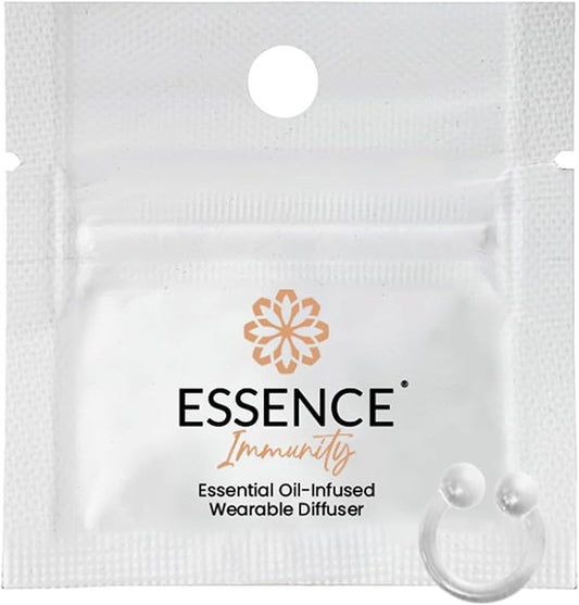 HONÉ Essence Wearable Aromatherapy Nasal Diffuser – Immunity Blend Essential Oil Nose Ring – Personal Scent Clip for Travel, Work & Everyday Use – Made in USA