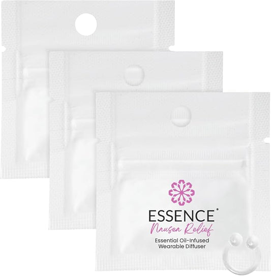 Essence Essential Oil Nasal Diffuser Nausea Relief | 3 Pack | Wearable Aromatherapy for Travel, Work, & Motion Sickness Support