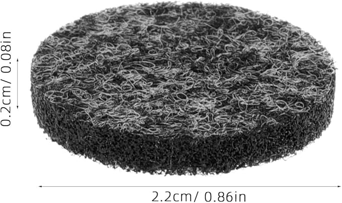INOOMP 100pcs Deep Gray Refill Aroma Pads Essential Oil Diffuser Pads for 30mm Pendant Locket Aromatherapy Accessory for Home Fragrance and Relaxation