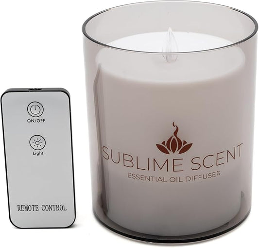 Flameless Essential Oil Diffuser - Corded. It Features an Easy to use 150ml Water Tank, Light on or Off Mode, and a Safety auto-Switch That Prevents it from overheating in case it Runs Out of Water.