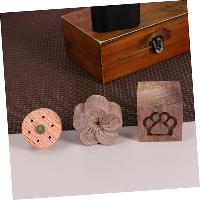 Essential Oil Wood Diffuser Plum Blossom Aromatherapy Diffuser Wood for Home Office Bedroom Sleep with Natural Black Walnut