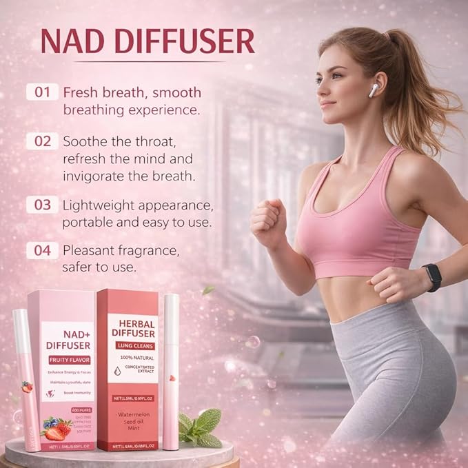 Herbal Diffuser Pen - Fruit Flavor Smokeless Inhaler for Quitting Smoking, 2 Flavors (Watermelon & Strawberry), Flavored Air Freshener for Lung Cleansing, 2 Sticks