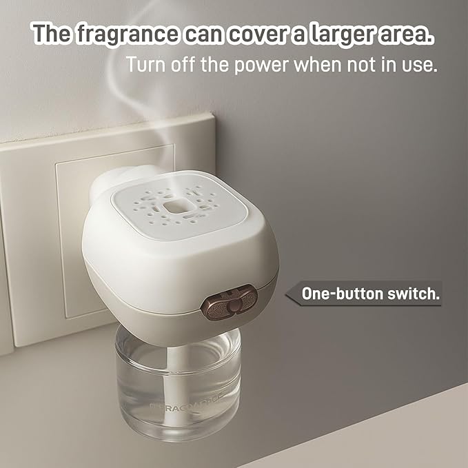 Open Air Plug-in Essential Oil Diffuser Starter Kit, 2-Pack – 30-Day Freshness, Pet & Child Safe, Ideal for Small & Medium Rooms (Chamomile Scent)